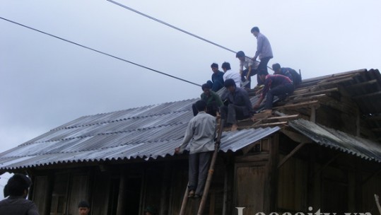 Bắc Hà hỗ trợ 6 hộ dân di chuyển ra khỏi vùng nguy cơ sạt lở