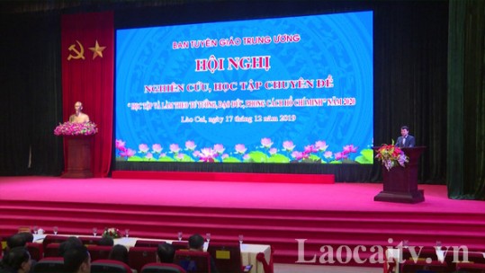 Hội nghị trực tuyến toàn quốc quán triệt chuyên đề năm 2020 của Ban Tuyên giáo Trung ương