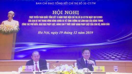 Hội nghị trực tuyến toàn quốc tổng kết 15 năm thực hiện Chỉ thị số 32 của Ban Bí thư Trung ương Đảng