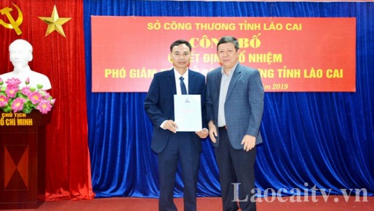 UBND tỉnh Lào Cai công bố quyết định bổ nhiệm Phó Giám đốc Sở Công thương