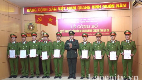 Điều động công an chính quy đảm nhiệm chức danh Công an xã thuộc thành phố Lào Cai