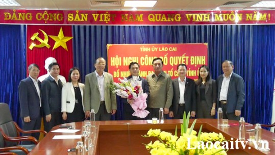Đồng chí Lê Quang Minh được bổ nhiệm chức vụ Phó trưởng Ban Tổ chức Tỉnh ủy