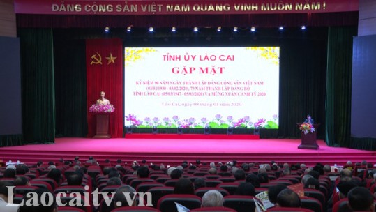 Gặp mặt nhân kỷ niệm 90 năm Ngày thành lập Đảng Cộng sản Việt Nam, 73 năm Ngày thành lập Đảng bộ tỉnh Lào Cai