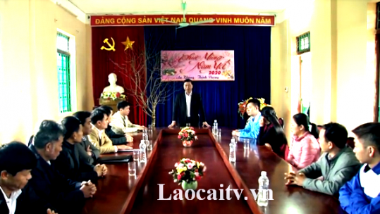 Đ/c Trưởng Ban Tuyên giáo Tỉnh ủy Lào Cai thăm, chúc tết các xã, huyện Bảo Yên