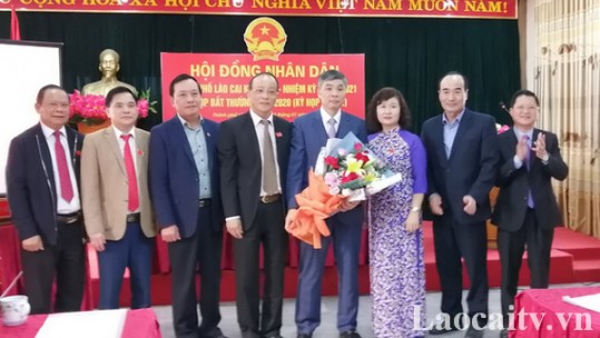 Đồng chí Hoàng Đăng Khoa được bầu giữ chức vụ Chủ tịch UBND thành phố Lào Cai