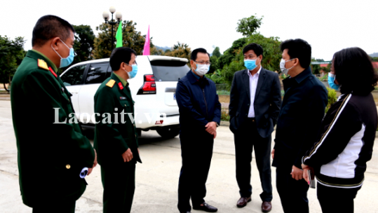 Phó Chủ tịch UBND tỉnh Hoàng Quốc Khánh kiểm tra khu cách ly công dân từ Trung Quốc trở về