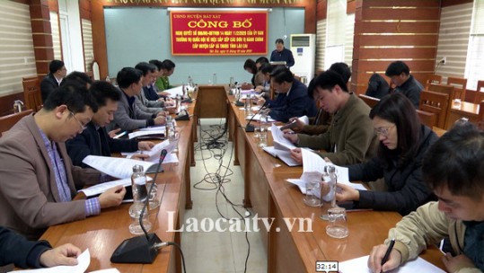 Công bố Nghị quyết Ủy ban Thường vụ Quốc hội về sắp xếp đơn vị hành chính xã A Lù (Bát Xát)