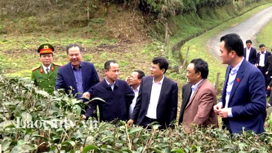 Đồng chí Chủ tịch UBND tỉnh Lào Cai làm việc tại huyện Mường Khương