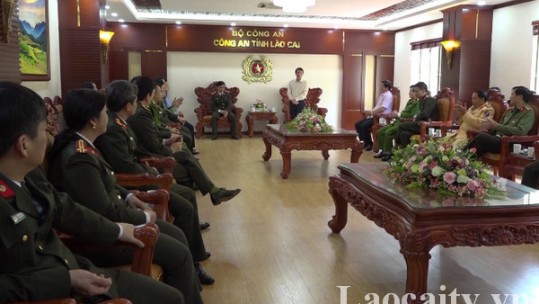 Trung tướng Lương Tam Quang, Thứ trưởng Bộ Công an thăm và làm việc tại Công an tỉnh Lào Cai