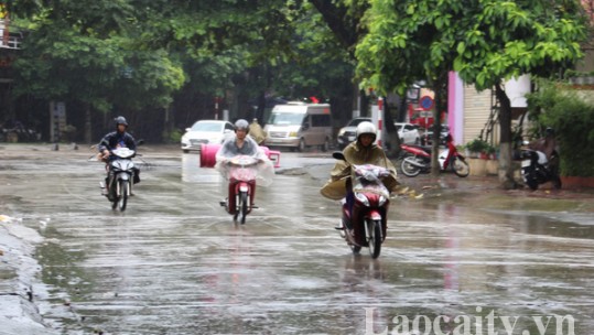 Mưa diện rộng tiếp tục bao phủ Lào Cai