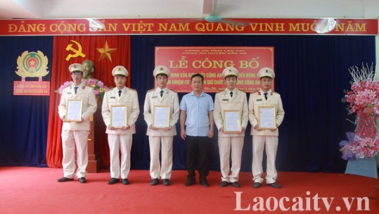 Bắc Hà hoàn thành điều động Công an chính quy về các xã