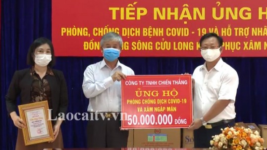 Trên 2,2 tỷ đồng ủng hộ phòng, chống dịch Covid-19 và khắc phục xâm nhập mặn