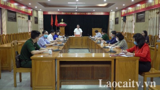 Thành phố Lào Cai tiếp tục triển khai thực hiện nghiêm các biện pháp phòng, chống dịch Covid-19