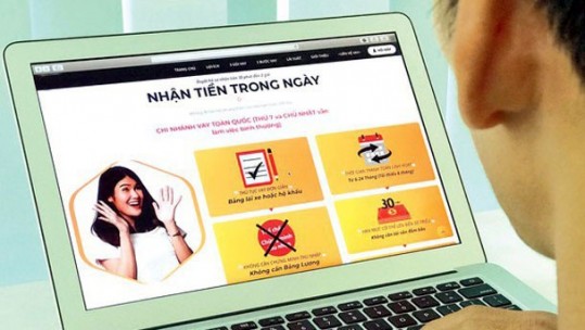 Cảnh báo người tiêu dùng về hoạt động cho vay tiền trực tuyến
