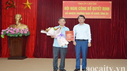 Đồng chí Phạm Toàn Thắng được bổ nhiệm giữ chức vụ Trưởng Ban Tổ chức Tỉnh ủy