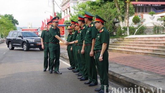 Đoàn công tác Bộ tư lệnh Quân khu 2 kiểm tra tại tỉnh Lào Cai