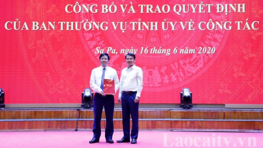 Đồng chí Vương Trinh Quốc giữ chức vụ Phó Bí thư Thị ủy, Chủ tịch UBND thị xã Sa Pa