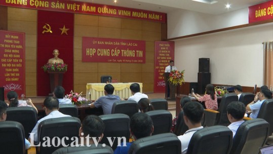 UBND tỉnh Lào Cai họp báo thường kỳ tuần 24