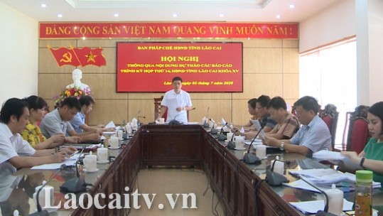 Ban Pháp chế HĐND tỉnh thông qua các dự thảo báo cáo trình kỳ họp thứ 14 HĐND tỉnh khóa XV