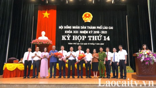 Kỳ họp thứ 14, HĐND thành phố Lào Cai khóa XIX kiện toàn các chức danh HĐND và UBND thành phố Lào Cai
