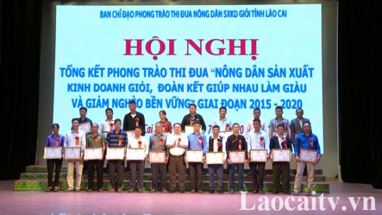 Nông dân Lào Cai thi đua sản xuất, kinh doanh giỏi, đoàn kết giúp nhau làm giàu và giảm nghèo bền vững