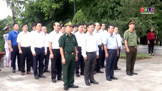 Tỉnh Lào Cai dâng hương nhân kỷ niệm 73 năm ngày Thương binh liệt sĩ (27/7)