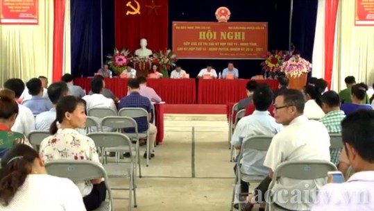 Tổ đại biểu HĐND tỉnh tại huyện Bắc Hà tiếp xúc cử tri sau kỳ họp thứ 14 HĐND tỉnh khóa XV