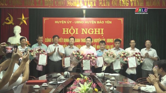 Huyện Bảo Yên kiện toàn các vị trí lãnh đạo sau Đại hội Đảng bộ huyện