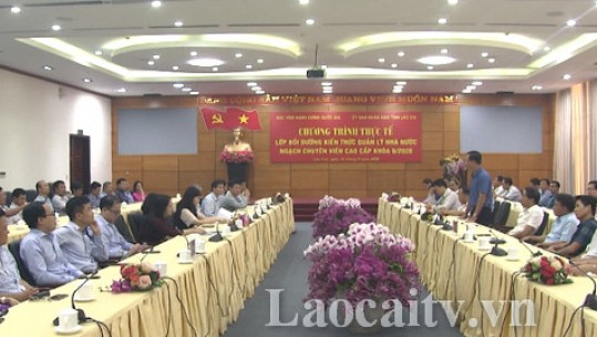 UBND tỉnh làm việc với Đoàn học viên Học viện Hành chính Quốc gia