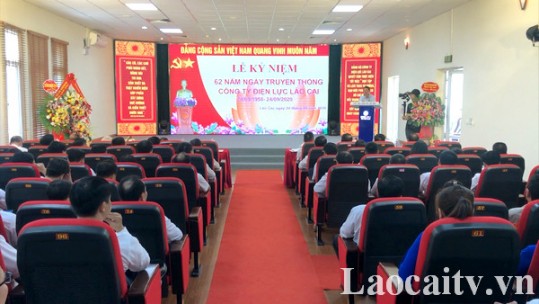 Kỷ niệm 62 năm ngày truyền thống Công ty Điện lực Lào Cai