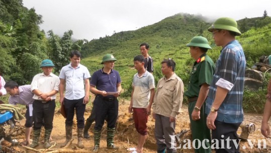 Bắc Hà tập trung khắc phục thiệt hại do mưa lũ