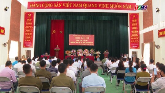 Đoàn đại biểu Quốc hội tỉnh tiếp xúc cử tri tại huyện Văn Bàn