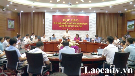 Họp báo thông tin về Đại hội Đảng bộ tỉnh lần thứ XVI