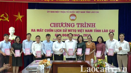 Ra mắt cuốn lịch sử Mặt trận Tổ quốc Việt Nam tỉnh Lào Cai