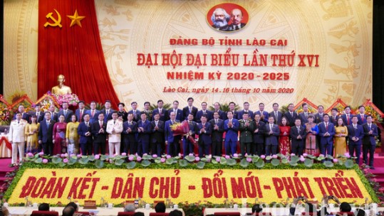 Đại hội Đại biểu Đảng bộ tỉnh Lào Cai lần thứ XVI (nhiệm kỳ 2020-2025) thành công tốt đẹp