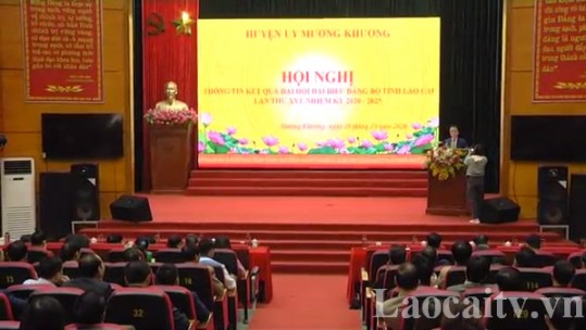 Hội nghị thông tin kết quả Đại hội đại biểu Đảng bộ tỉnh Lào Cai lần thứ XVI