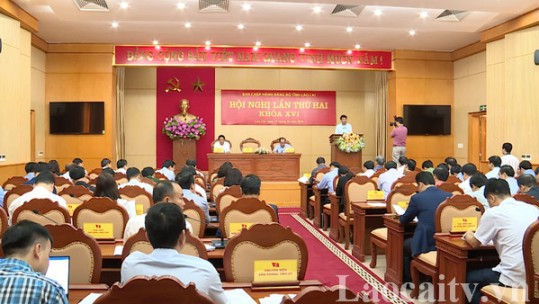 Hội nghị lần thứ hai - Ban Chấp hành Đảng bộ tỉnh Lào Cai khóa XVI, nhiệm kỳ 2020 - 2025