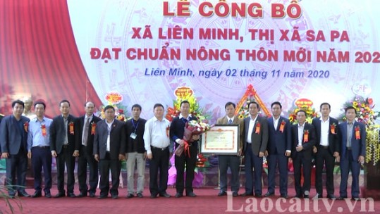 Xã Liên Minh đón nhận danh hiệu đạt chuẩn nông thôn mới