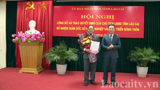 Đồng chí Đỗ Văn Duy giữ chức vụ Giám đốc Sở Nông nghiệp và Phát triển nông thôn
