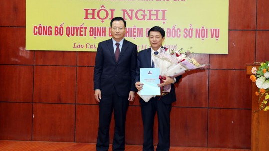 Đồng chí Nguyễn Văn Minh được bổ nhiệm giữ chức vụ Giám đốc Sở Nội vụ