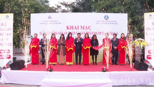Khai mạc Tuần lễ nông sản an toàn và sản phẩm OCOP Lào Cai tại Hà Nội