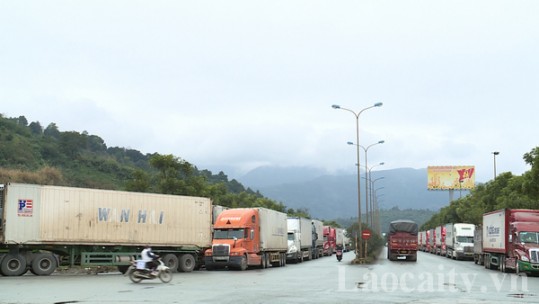 Hơn nghìn xe chở nông sản mắc kẹt tại cửa khẩu quốc tế Kim Thành