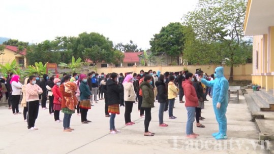 Lào Cai có hơn 3.000 người về từ vùng có dịch
