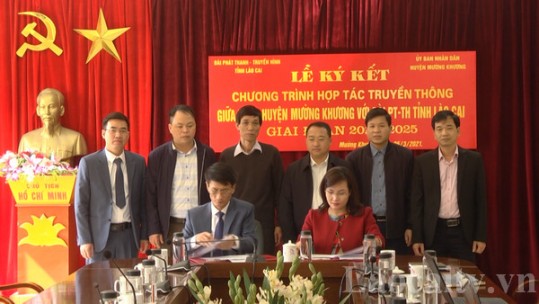 Đài PTTH tỉnh và UBND huyện Mường Khương ký kết hợp tác truyền thông
