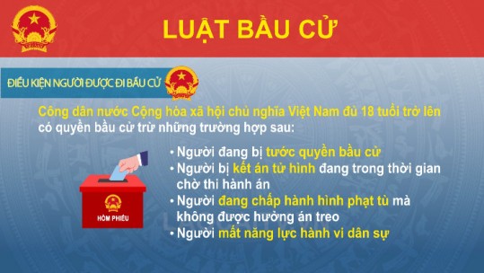 Điều kiện người được đi bầu cử