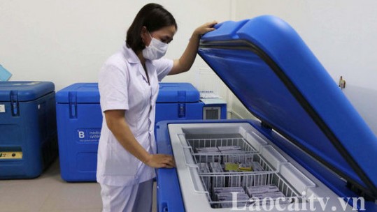 Lào Cai tiếp nhận 6.700 liều vắc-xin Covid-19