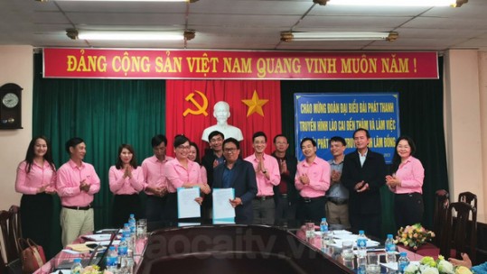 Đài PT-TH Lào Cai và Đài PT-TH Lâm Đồng ký kết hợp tác truyền thông