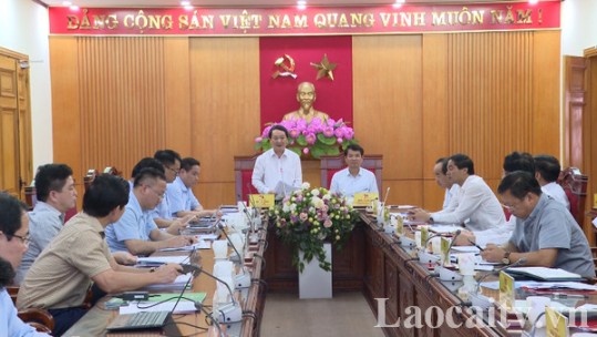 Đồng chí Hầu A Lềnh - Bộ trưởng, Chủ nhiệm Ủy ban Dân tộc làm việc tại Lào Cai