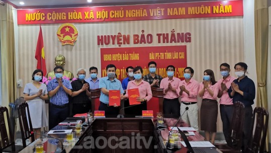 Đài PT-TH Lào Cai và UBND huyện Bảo Thắng ký kết hợp tác truyền thông giai đoạn 2021-2025