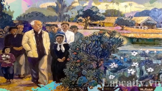 Họa sỹ Nguyễn Trọng Hiệp: Gửi trọn niềm tôn kính trong từng nét vẽ